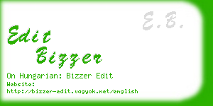 edit bizzer business card